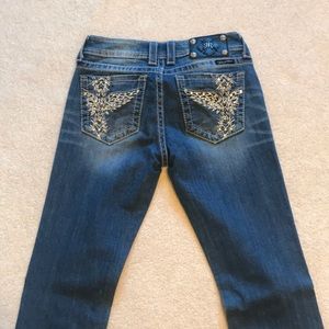 Miss Me Distressed Boot Cut Jeans